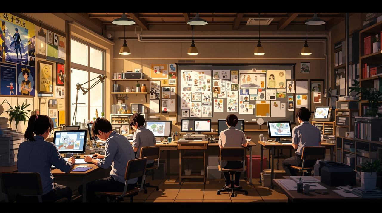 歪歪的漫画 - 动画制作幕后：一部番剧从分镜到成片的星辰之旅